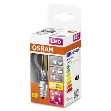 OP=OP Osram LED Kogellamp E14 4W/827 470lm | 3-staps dimbaar, Ophalen of Verzenden, Nieuw