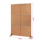 Scheidingswand Nodepp privacyscherm 180x120x40 cm patina cas, Verzenden, Nieuw