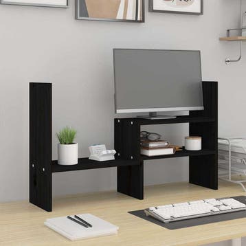 vidaXL Monitorstandaard (39-72)x17x43 cm massief grenenhout, Verzenden, Nieuw