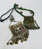 2 tribale Kuchi-kettingen uit Afghanistan - Legering -