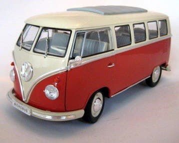 Welly 1:18 - Model bestelwagen - Volkswagen T1 Microbus, Nieuw