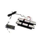 6 X 3 LED op rail Car Flash Strobe Emergency Light 12V wit, Ophalen of Verzenden