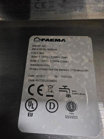 Espresso machine - Faema E98 RE, Ophalen of Verzenden, Gebruikt