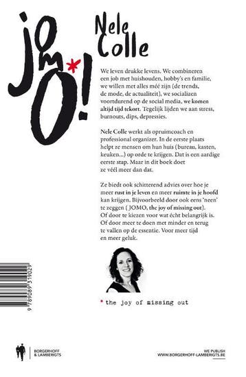JOMO! the joy of missing out 9789089319029 Nele Colle, Verzenden, Gelezen, Nele Colle
