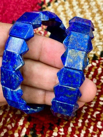 Hoogwaardige lapis lazuli armband Gepolijste- 55 g - (2)
