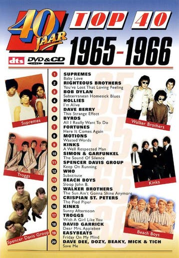 dvd - Various - 40 Jaar Top 40 - 1965-1966, Verzenden, Zo goed als nieuw