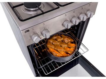 Etna FGV350RVS - Fornuis 50 cm - 4 kookzones 4 ovenstanden -, Verzenden, Zo goed als nieuw