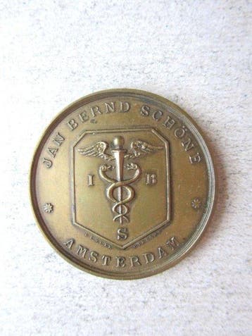 Nederland. Medal Amsterdam J.B. Schöne 50 jaar