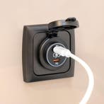 Power Line Contactdoos USB-C PD Lader 2x3A, Ophalen of Verzenden, Nieuw