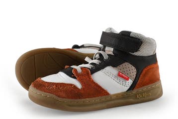 Kickers Sneakers Jongens in maat 28 Wit, Jongen of Meisje, Schoenen, Zo goed als nieuw, Verzenden