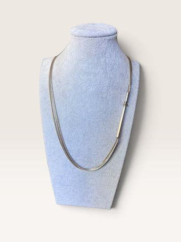 Zonder minimumprijs - Statement ketting - 14 karaat Zilver,