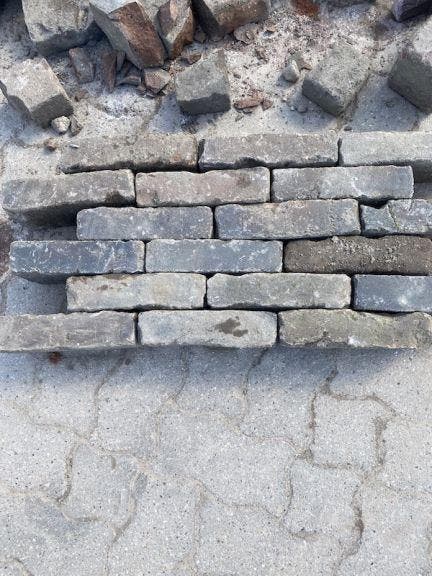 Oude gebakken waalformaten Arnhem Overmaat (op pallets)..., Tuin en Terras, Tegels en Klinkers, Keramiek, Ophalen of Verzenden