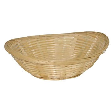 Rieten broodmandje ovaal | 6 stuks | 22,8(b) x 17,8(l)cm, Verzenden, Nieuw in verpakking