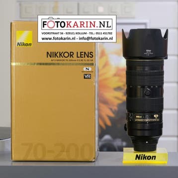 Nikon 70-200mm f2.8E FL ED VR occasion | Foto Karin Kollum, Ophalen of Verzenden, Gebruikt, Zoom