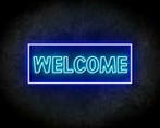 WELCOME BLUE neon sign - LED neon reclame bord, Verzenden