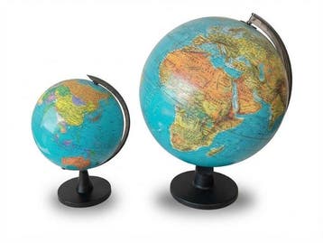 Globe - 2 Vintage (Scan) Globes - 1990-2000