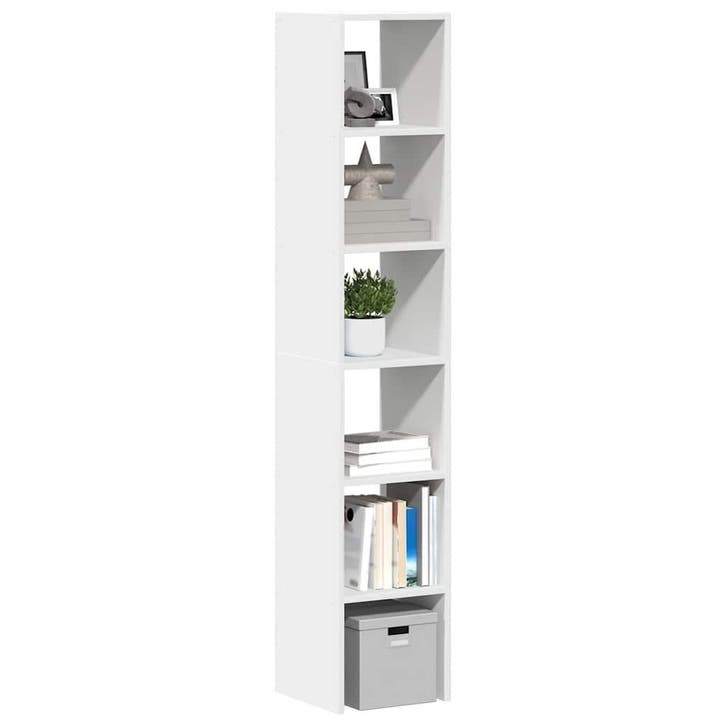 vidaXL Boekenkasten 2 st stapelbaar 30x30x80 cm bewerkt hout, Huis en Inrichting, Kasten | Overige, Nieuw, Verzenden