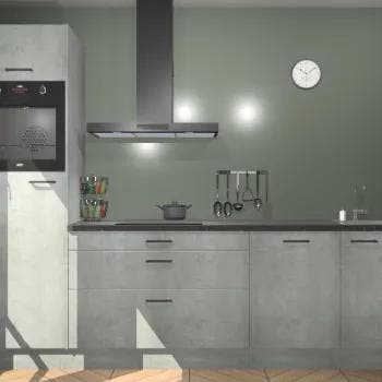 Beton parelgrijze keuken Riga 21484, Verzenden, Nieuw