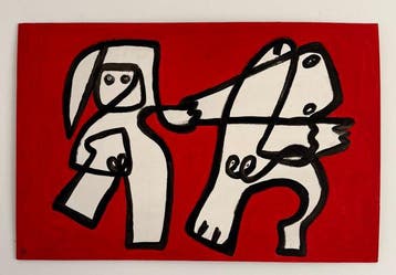 Gundi Falk (1966) - Composition aux Deux Figures (Hommage à