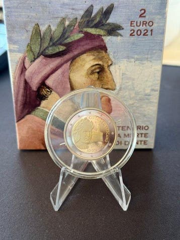 Vaticaan. 2 Euro 2021 Dante Alighieri Proof (Zonder