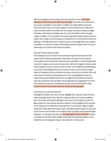 Strategisch communicatie frame 9789491560637, Boeken, Verzenden, Zo goed als nieuw