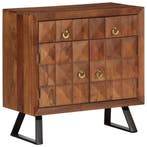 vidaXL Ladekast 70x35x70 cm massief acaciahout honingbruin, Verzenden, Nieuw, Overige houtsoorten