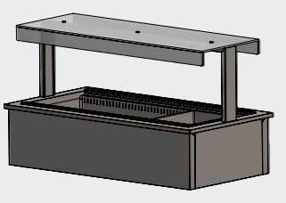 Verwarmde Plaat | 3x GN 1/1 | Geventileerd | +50°C/+80°C |, Verzenden, Nieuw in verpakking