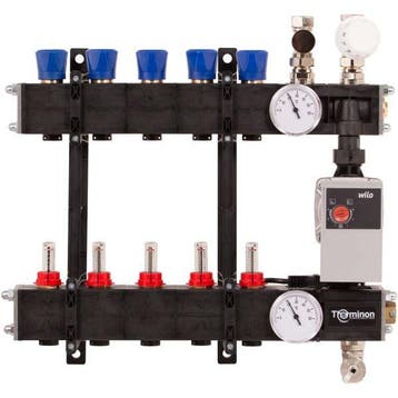 Thermrad composiet verdeler 8-groeps met flowregeling, Verzenden, Nieuw
