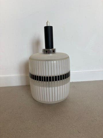 Plafondlamp - Glas, Metaal - Optisch Glazen Hanglamp