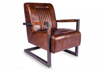 Fauteuil Otto in eco leder, Huis en Inrichting, Fauteuils, Nieuw