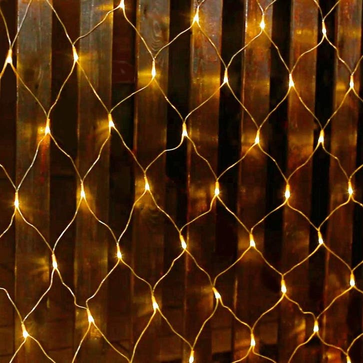 LED lichtnet kerst - 3 x 2 meter - warm wit - 204 leds, Diversen, Kerst, Ophalen of Verzenden