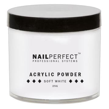 Nail Perfect  Basic Acrylic Powder  Soft White  25 gr, Verzenden, Nieuw