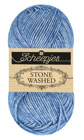 Scheepjes Stone Washed - 846 Lazurite - Katoen-mix Garen, Ophalen of Verzenden, Nieuw