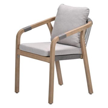 Garden Impressions Alora lounge dining stoel - grey sand, Tuin en Terras, Verzenden, Nieuw