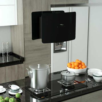 vidaXL Afzuigkap hangend met aanraaksensor LCD gehard glas, Verzenden, Nieuw