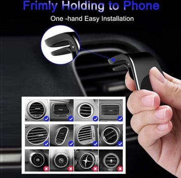 Telefoonhouder auto – Magnetisch – Ventilatierooster Air, Ophalen of Verzenden, Nieuw