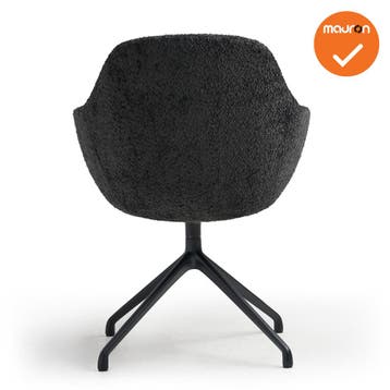 Luxe designstoel - Zwart, Vergader- of Presentatieruimte, Ophalen of Verzenden, Gebruikt, Stoel