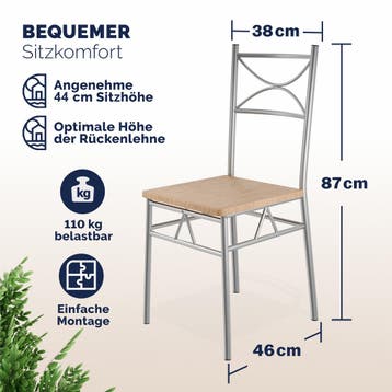 Eettafelset Paul 5-delig Beukenhout (Meubelen, Interieur), Verzenden