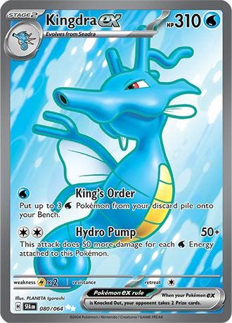 Kingdra ex 080/064 Shrouded fable, Ophalen of Verzenden, Nieuw, Losse kaart, Foil