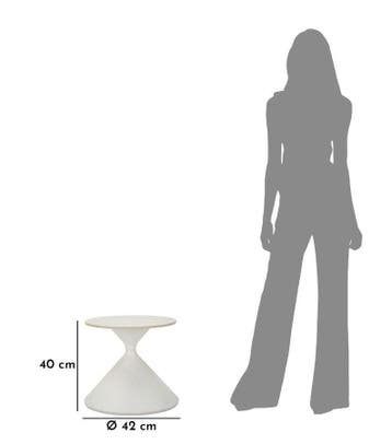 TAFEL WIT CM Ø 42x40, Ophalen of Verzenden, Nieuw