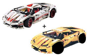 CaDA 610 Super Car plus ombouwset geel (Voertuigen), Kinderen en Baby's, Speelgoed | Bouwstenen, Verzenden, Nieuw