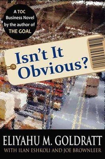 Isnt It Obvious? 9780884271925 Eliyahu M. Goldratt, Verzenden, Zo goed als nieuw, Eliyahu M. Goldratt
