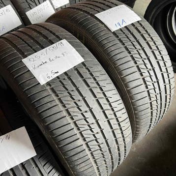 2 x Kumho Ecsta 255-50-19 Zomerbanden 6,5mm, 19 inch, Gebruikt, 255 mm, Ophalen of Verzenden