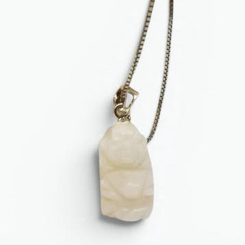 Koraal - Zilver - Ketting met hanger - met de hand