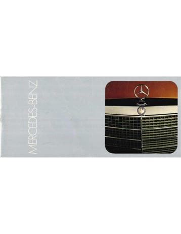 1972 MERCEDES BENZ PROGRAMMA BROCHURE ENGELS, Boeken, Nieuw, Author