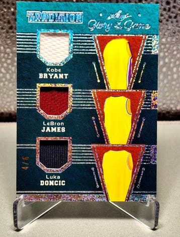 Leaf Tradition Kobe Bryant, LeBron James, Luka Doncic Triple, Nieuw