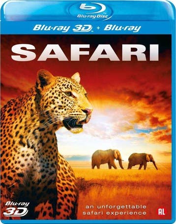 Safari 3D en 2D (blu-ray tweedehands film), Cd's en Dvd's, Blu-ray, Ophalen of Verzenden, Zo goed als nieuw