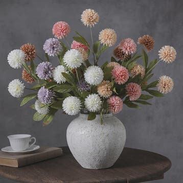 Zijden Kunstbloemen Stelen (70cm) - 4 Bloemhoofden Daisy/Paa, Verzenden, Nieuw