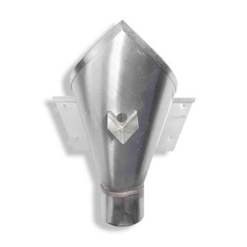 RHEINZINK Vergaarbak Trechter 80mm - walsblank, Ophalen of Verzenden, Nieuw