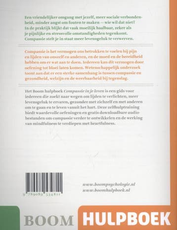 Compassie in je leven / Boom Hulpboek 9789089534811, Boeken, Verzenden, Zo goed als nieuw, Erik van den Brink